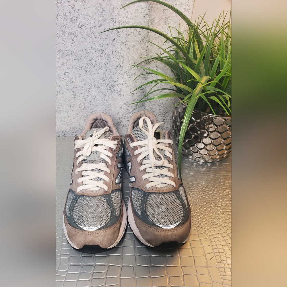 New Balance 990v5 Running Shoes Suede Gray USA Sneakers Size M 9.5-10 W 11 - Picture 3 of 12
